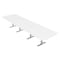 Skutchi Designs 45 in W, 166 in L, 29 in H, Engineered Wood Top, White HAR-AREC-46X168-T-XD09 - alternate 1